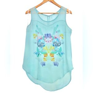 🌸💎 Boho Hippie Chic Sheer sleeveless blouse  💎🌸